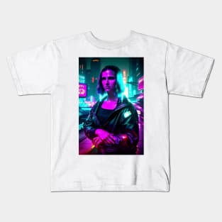 Monna Lisa 2049 © Tony Leone Kids T-Shirt